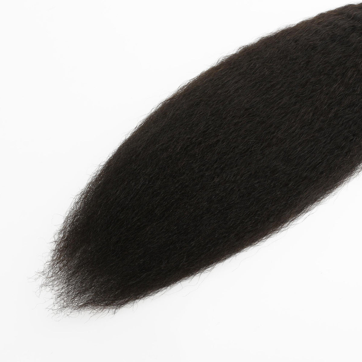Kinky Straight Feather Crochet Human Hair Extensions