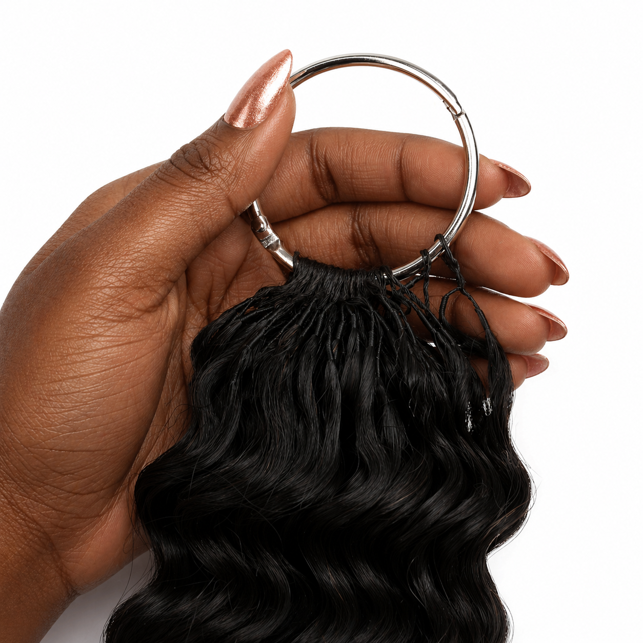 Deep Wave Feather Crochet Human Hair Extensions