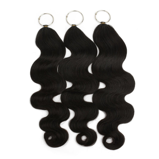 Body Wave Feather Crochet Human Hair Extensions
