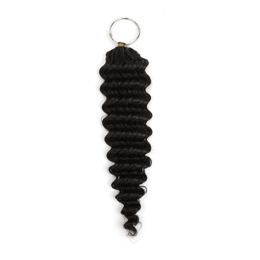 Deep Wave Feather Crochet Human Hair Extensions