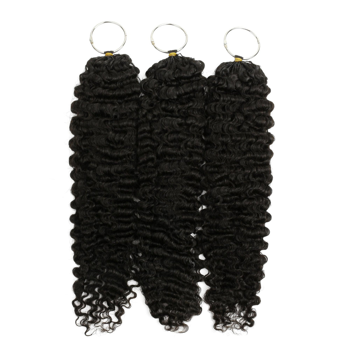 Burmese Curly Feather Crochet Human Hair Extensions