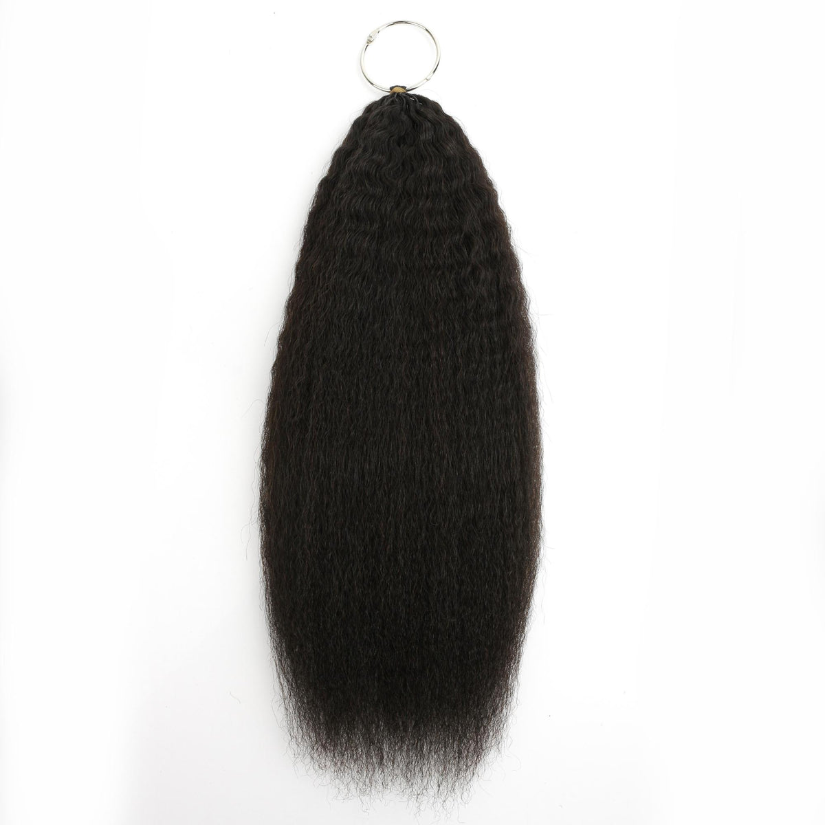 Kinky Straight Feather Crochet Human Hair Extensions