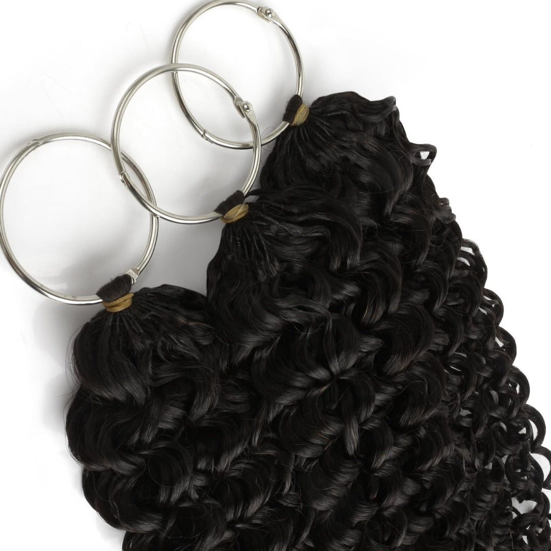 Water Wave Feather Crochet Human Hair Extensions