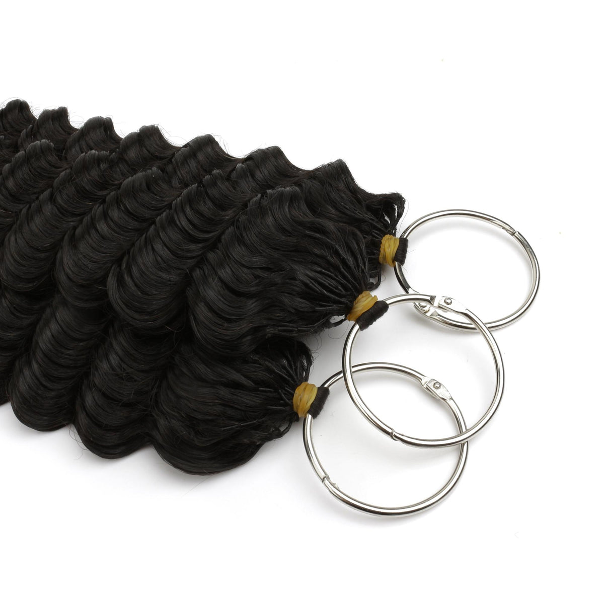 Deep Wave Feather Crochet Human Hair Extensions